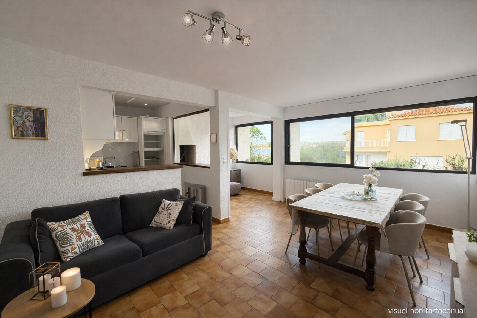 T3 vue mer panoramique – Front de mer – Loggia et parking – Saint-Cyr-sur-Mer