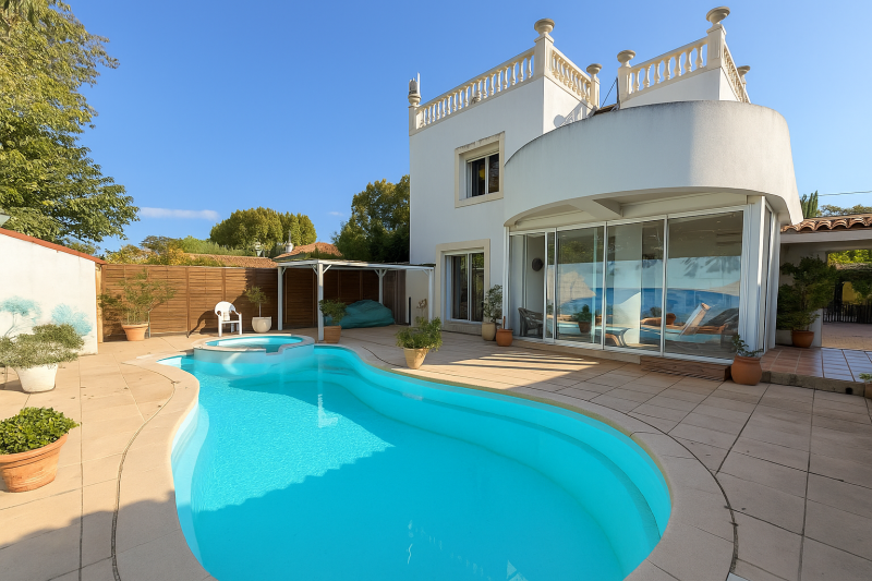 Rare à la vente - Bas de villa avec jardin, piscine et garage en plein coeur du village de Saint Barnabé 13012 Marseille